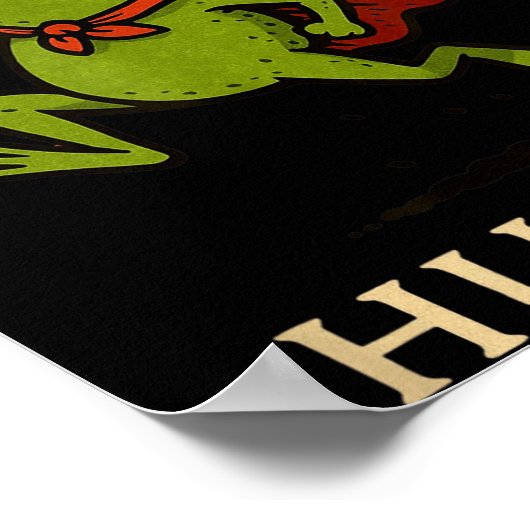 Huzzah Frog Knight Funny Sword Meme Quote Poster (Hoek)