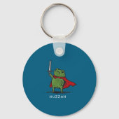 Huzzah Frog Knight Funny Sword Meme Quote  Sleutelhanger (Voorkant)