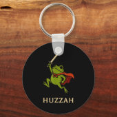 Huzzah Frog Knight Funny Sword Meme Quote  Sleutelhanger (Voorkant)