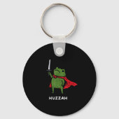 Huzzah Frog Knight Funny Sword Meme Quote  Sleutelhanger (Voorkant)
