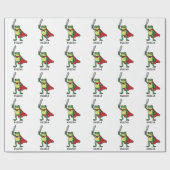 Huzzah Frog Knight Grappig Zwaard Meme Quote Cadeaupapier (Vlak)