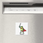 Huzzah Frog Knight Grappig Zwaard Meme Quote Magneet (Insitu (Vaatwasser))