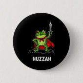 Huzzah Frog Ronde Button 5,7 Cm (Voorkant)