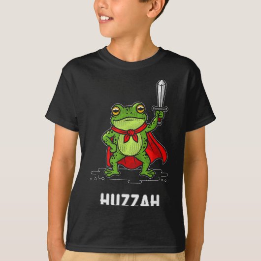Huzzah Frog  T-shirt (Voorkant)