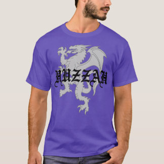Huzzah Heraldic Dragon in Grey T-shirt