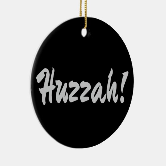 Huzzah, hurrah keramisch ornament (Rechts)