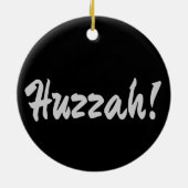 Huzzah, hurrah keramisch ornament (Achterkant)