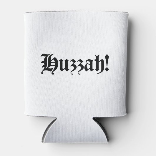 Huzzah! {Medieval Typografie} Blikjeskoeler (Voorkant)