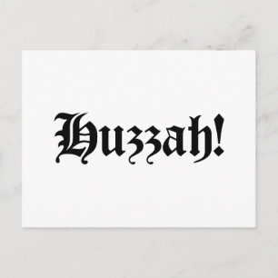 Huzzah! {Medieval Typografie} Briefkaart