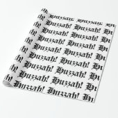 Huzzah! {Medieval Typografie} Cadeaupapier (Uitgerold)