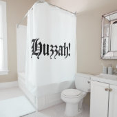 Huzzah! {Medieval Typografie} Douchegordijn (In situ)