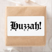 Huzzah! {Medieval Typografie} Etiket (Insitu)
