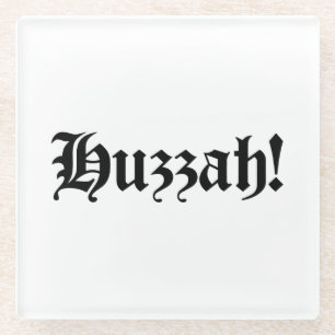 Huzzah! {Medieval Typografie} Glazen Onderzetter