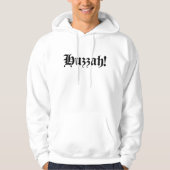 Huzzah! {Medieval Typografie} Hoodie (Voorkant)