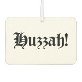 Huzzah! {Medieval Typografie} Luchtverfrisser (Voorkant)
