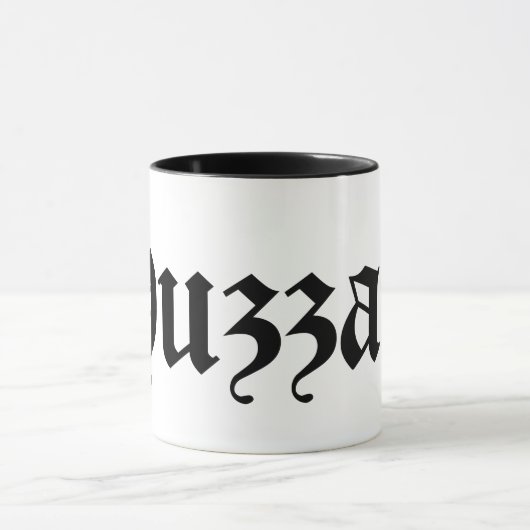 Huzzah! {Medieval Typografie} Mok (Midden)