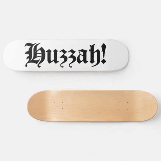 Huzzah! {Medieval Typografie} Persoonlijk Skateboard (Horizontaal)