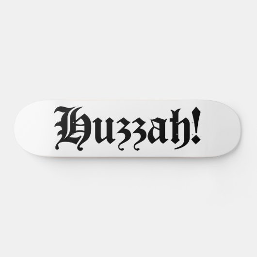 Huzzah! {Medieval Typografie} Persoonlijk Skateboard (Horizontaal)