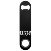 Huzzah! {Medieval Typografie} Speed Flessenopener (Achterkant)