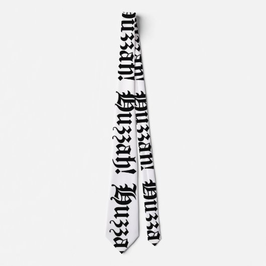 Huzzah! {Medieval Typografie} Stropdas (Voorkant)