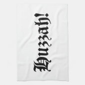 Huzzah! {Medieval Typografie} Theedoek (Verticaal)