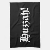 Huzzah! {Medieval Typografie} Theedoek (Verticaal)