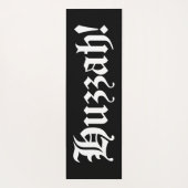 Huzzah! {Medieval Typografie} Yogamat (Achterkant)