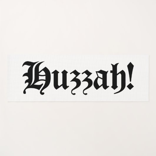 Huzzah! {Medieval Typografie} Yogamat (Voorkant (horizontaal))