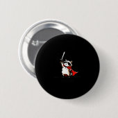 Huzzah Raccoon Knight Funny Sword Meme Quote  Ronde Button 5,7 Cm (Voorkant /achterkant)
