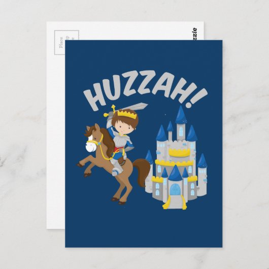 Huzzah Renaissance Faire Knight Briefkaart (Voorkant / Achterkant)