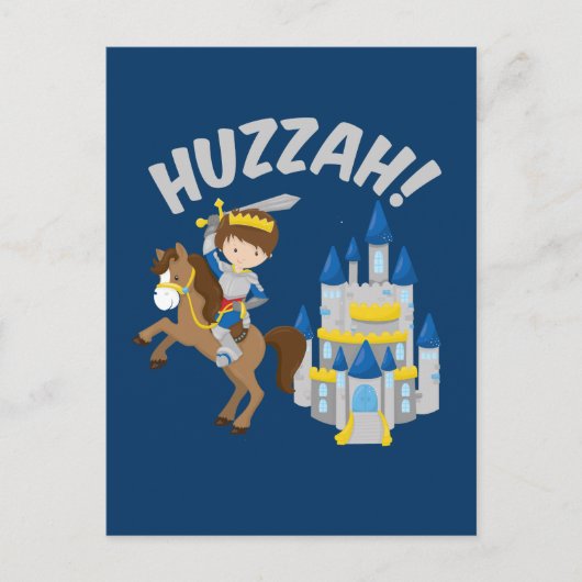 Huzzah Renaissance Faire Knight Briefkaart (Voorkant)