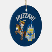 Huzzah Renaissance Faire Knight Keramisch Ornament (Rechts)