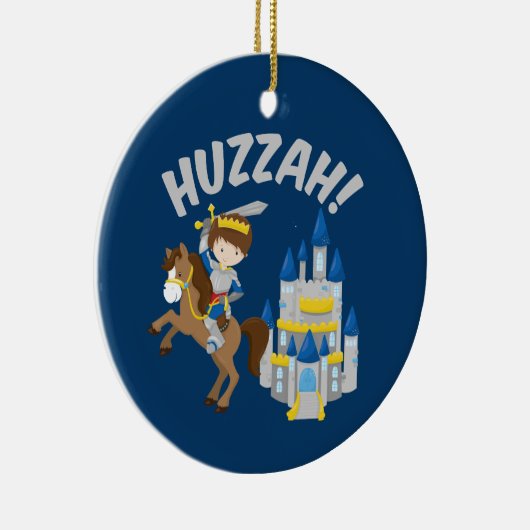 Huzzah Renaissance Faire Knight Keramisch Ornament (Rechts)