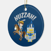 Huzzah Renaissance Faire Knight Keramisch Ornament (Links)