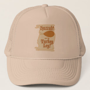 Huzzah Turkse Been Grappig Maaltijd Ontwerp Trucker Pet