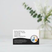 HVAC Air Conditioning Services Visitekaartje (Staand voorkant)