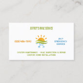 HVAC Airconditioning Aangepaste QR Visitekaartje (Voorkant)