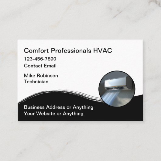 HVAC Airconditioning Service Visitekaartje (Voorkant)