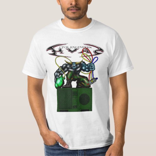HVAC Bull op FDECU T-shirt (Voorkant)
