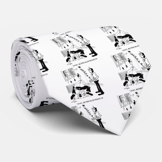 HVAC-Cartoon 7590 Stropdas (Opgerold)