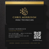 HVAC Company Technician QR Code Visitekaartje