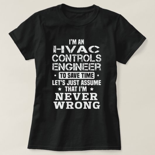 HVAC Control Engineer T-shirt (Design voorkant)