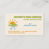 HVAC Custom QR Visitekaartje (Voorkant)