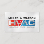 HVAC-diensten  Visitekaartje (Voorkant)