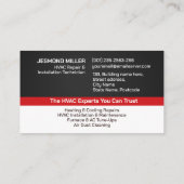 HVAC-diensten  Visitekaartje (Achterkant)