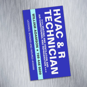 HVAC- en koeldiensten Technicus Magnetisch Visitekaartje