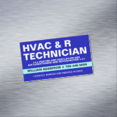HVAC- en koeldiensten | Technicus Magnetisch Visitekaartje (Voorbeeld)