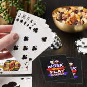 HVAC Hard werken Speel hard Pokerkaarten (Insitu)