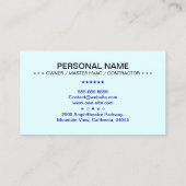 HVAC Heating Air Conditioning Biz | Modern Logo Visitekaartje (Achterkant)