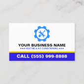 HVAC Heating Air Conditioning | Professional HVAC Visitekaartje (Voorkant)